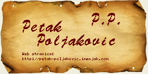 Petak Poljaković vizit kartica